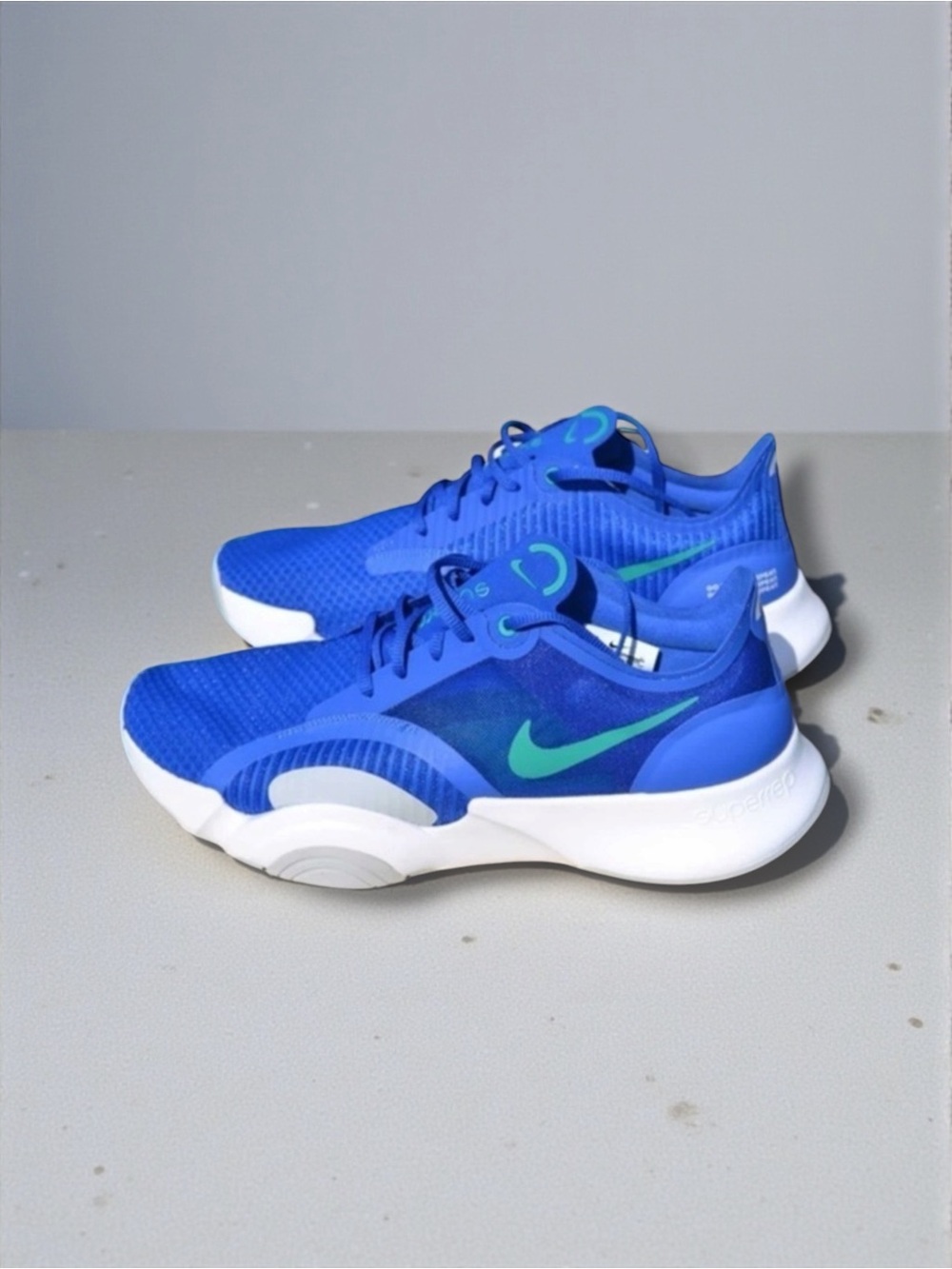 Nike SuperRep Go in Game Royal Grey/Fog White/Neptune Green size 11.5